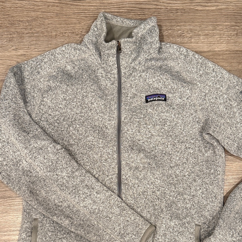 Patagonia Heathered Gray Zip-Up Jacket
